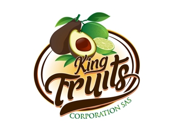 King Fruits Corporation SAS logo design by DreamLogoDesign