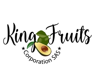 King Fruits Corporation SAS logo design by DreamLogoDesign
