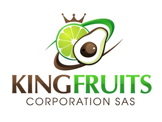 King Fruits Corporation SAS logo design by DreamLogoDesign