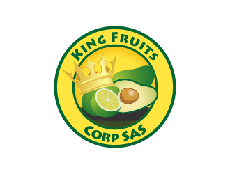 King Fruits Corporation SAS logo design by Kruger