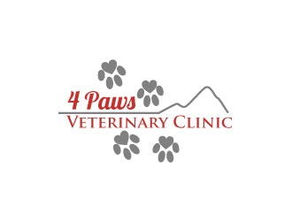 4 Paws Veterinary Clinic logo design by zenith