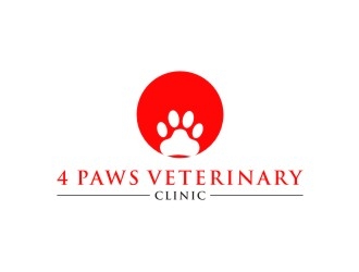 4 Paws Veterinary Clinic logo design by Franky.