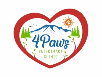 4 Paws Veterinary Clinic logo design by Eko_Kurniawan