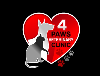 4 Paws Veterinary Clinic logo design by dshineart