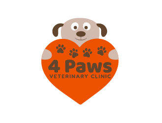 4 Paws Veterinary Clinic logo design by JoeShepherd