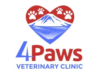 4 Paws Veterinary Clinic logo design by rgb1