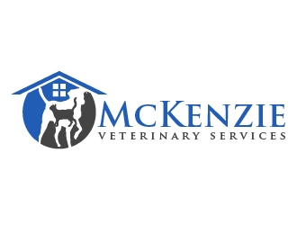 McKenzie Veterinary Services logo design by shravya