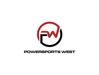 Powersports West logo design by rief