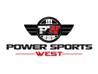 Powersports West logo design by Suvendu