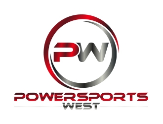 Powersports West logo design by sarfaraz