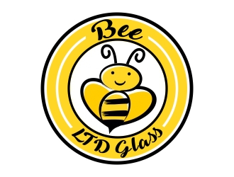 Bee LTD Glass Logo Design