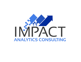 Impact Analytics Consulting logo design by megalogos