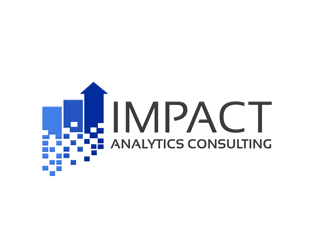 Impact Analytics Consulting logo design by megalogos