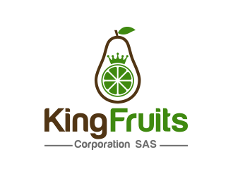 King Fruits Corporation SAS logo design by keylogo