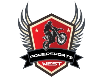 Powersports West logo design by fawadyk