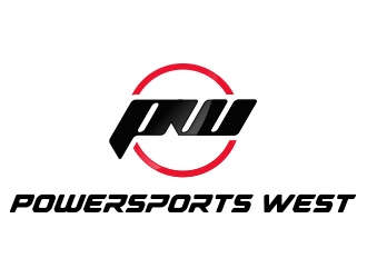 Powersports West logo design by fawadyk