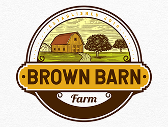 Brown Barn Farm logo design by Optimus