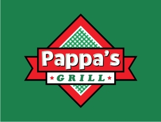 Pappa’s Grill logo design by GemahRipah
