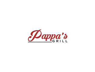 Pappa’s Grill logo design by rief
