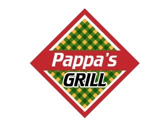 Pappa’s Grill logo design by jhanxtc
