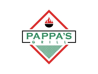 Pappa’s Grill logo design by thebutcher