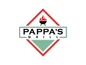 Pappa’s Grill logo design by thebutcher