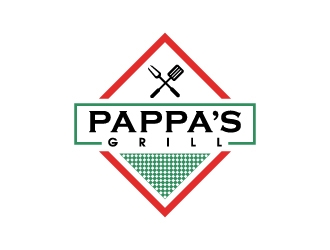 Pappa’s Grill logo design by thebutcher