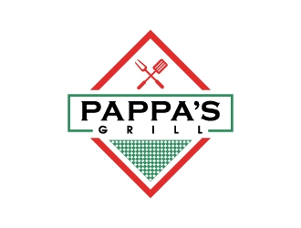 Pappa’s Grill logo design by thebutcher