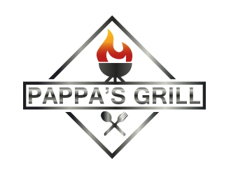 Pappa’s Grill logo design by sarfaraz