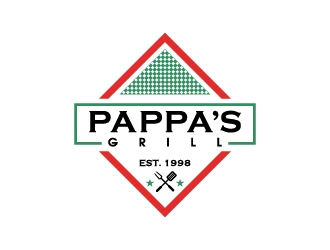 Pappa’s Grill logo design by thebutcher