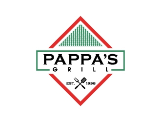 Pappa’s Grill logo design by thebutcher