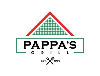 Pappa’s Grill logo design by thebutcher