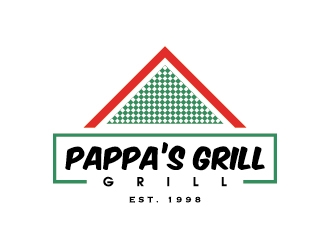 Pappa’s Grill logo design by thebutcher
