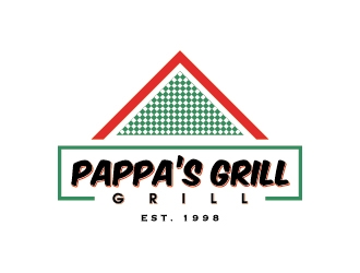 Pappa’s Grill logo design by thebutcher