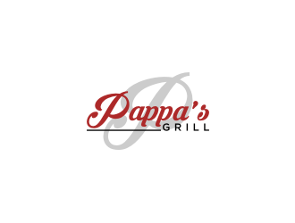 Pappa’s Grill logo design by rief