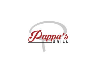 Pappa’s Grill logo design by rief