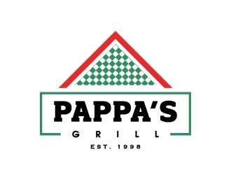 Pappa’s Grill logo design by thebutcher