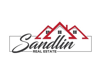 Sandlin Real Estate logo design by Erasedink