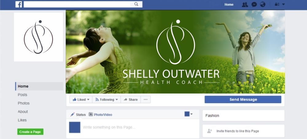 Shelly Outwater Health  and Vitality Coach logo design by Girly