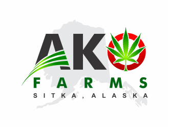 AK O FARMS logo design by mutafailan