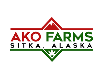 AK O FARMS logo design by megalogos