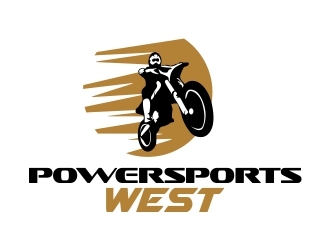 Powersports West logo design by ElonStark