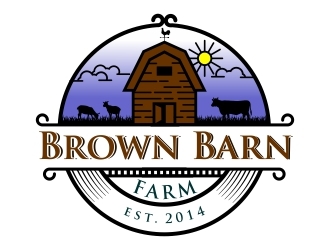Brown Barn Farm logo design by madjuberkarya