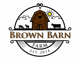 Brown Barn Farm logo design by madjuberkarya