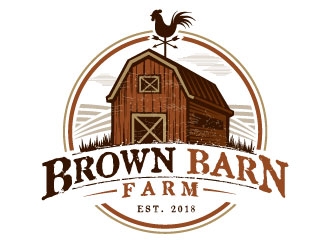 Brown Barn Farm logo design by REDCROW