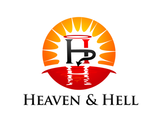 Heaven & Hell logo design by enzidesign