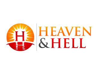 Heaven & Hell logo design by enzidesign