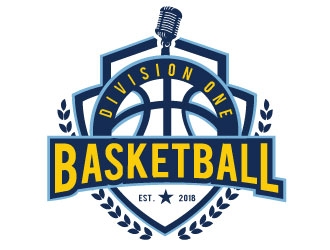 Division One Basketball logo design by REDCROW