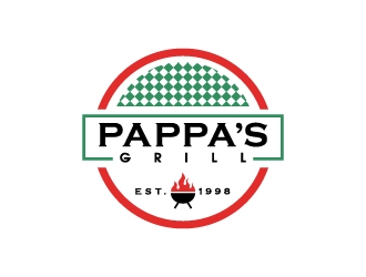 Pappa’s Grill logo design by thebutcher