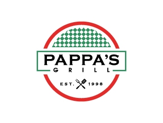 Pappa’s Grill logo design by thebutcher